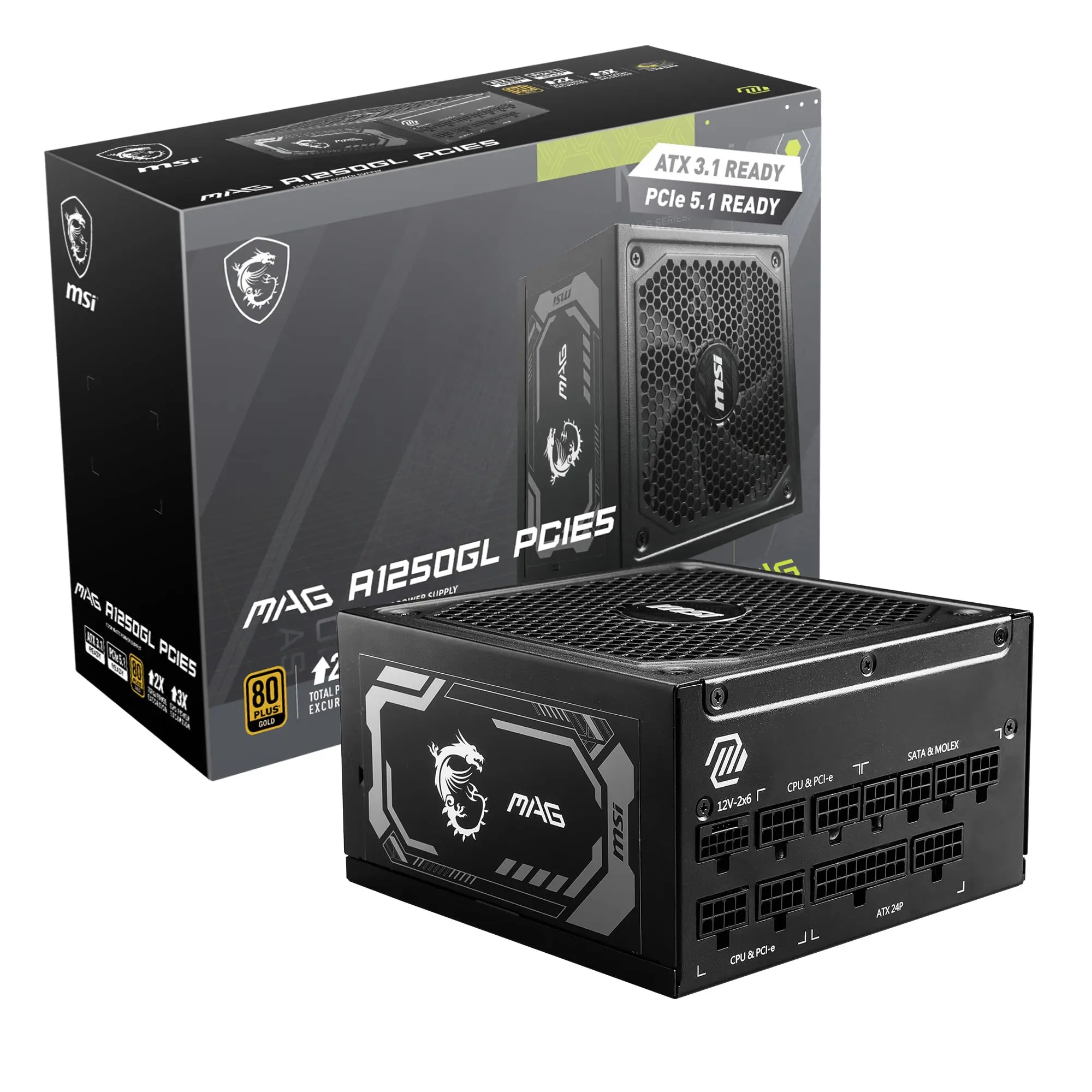 PSU MSI MAG A1250GL 80+ GOLD FULL MODULAR PCIE-5
